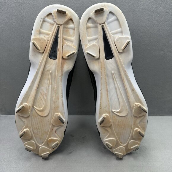 Mens 11.5 Nike Air Jordan 9 Retro RE2PECT Metal Baseball Cleats Black Jeter - Picture 7 of 8